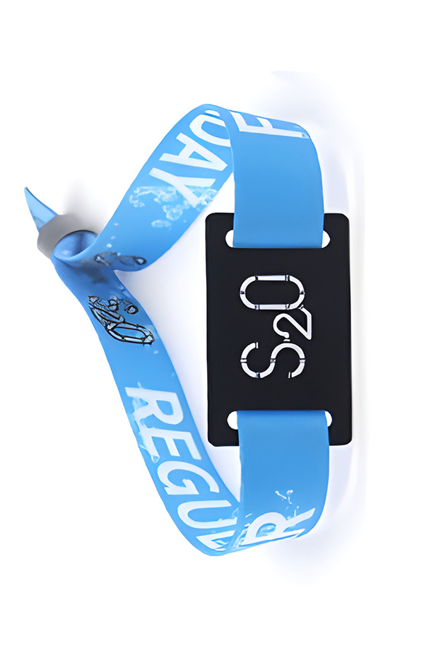 Pulsera Rfid de tejido azul