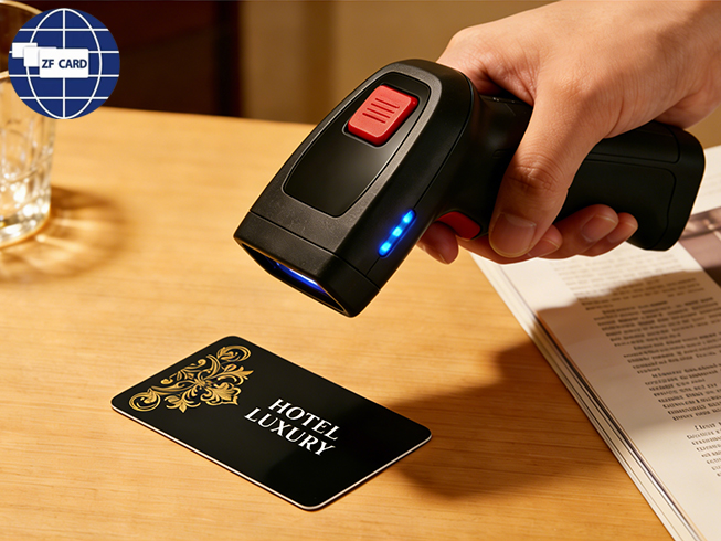 Aplicación de equipos de escaneo manual en las tarjetas de llaves del Hotel