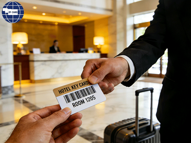 Reducir costes y aumentar la eficiencia! Las tarjetas de regalo de plástico con código de barras potencian la actualización de las tarjetas de llave inteligente del Hotel