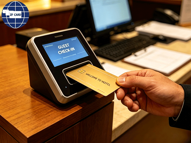 Tarjeta de identificación de policarbonde contacto del Hotel: fortalecimiento de la línea de defensa de seguridad para los huéspedes del Hotel y el desbloqueo de una nueva experiencia de reconocimiento de identidad