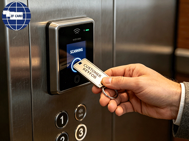 Seguro y duradero: la solución RFID Smart Keyfob es adecuada para habitaciones de Hotel y ascensores