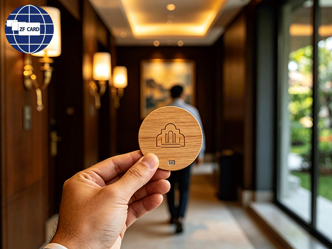 Una guía completa para la compra de tarjetas RFID para hoteles de madera Circular en hoteles Boutique