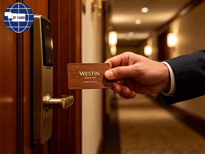 ¿Cómo consigue Westin Hotels la reducción de plásticos y la conservación de energía a través de las tarjetas de madera ecológicas